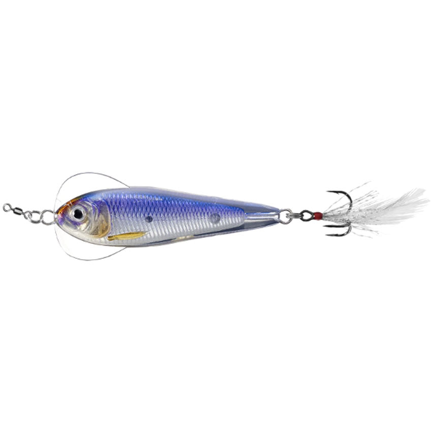 Lingurita Oscilanta Live Target Flutter Shad Sinking, Silver / Violet, 7cm, 28g