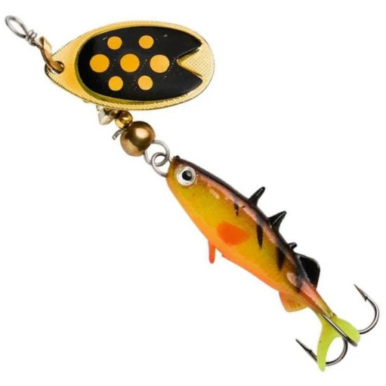 Lingurita Roativa Abu Garcia Fast Attack Stickle Spinner, Fire Perch, 5g, 4.5cm, 1buc/pac