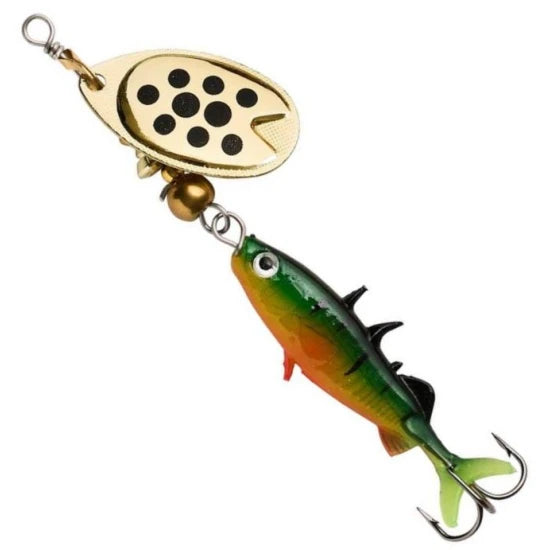 Lingurita Roativa Abu Garcia Fast Attack Stickle Spinner, Firetiger, 5g, 4.5cm, 1buc/pac