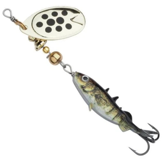 Lingurita Roativa Abu Garcia Fast Attack Stickle Spinner, Natural Stickle, 5g, 4.5cm, 1buc/pac