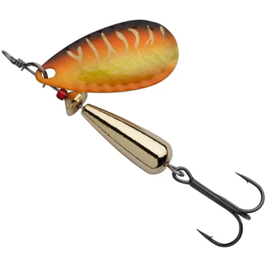 Lingurita Rotativa Abu Garcia Droppen Lf, Culoare Red Hot Tiger, 4cm, 4g
