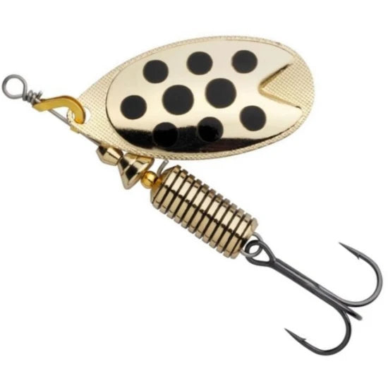 Lingurita Rotativa Abu Garcia Fast Attack Spinner Lf, Gold/black Dot, 7g, 4cm