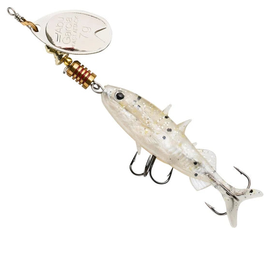 Lingurita Rotativa Abu Garcia Fast Attack Stickle Spinner, 10cm, 22g, Salt N Pepper, 1buc/pac