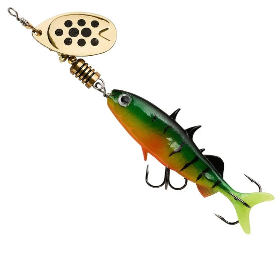 Lingurita Rotativa Abu Garcia Fast Attack Stickle Spinner, 8cm, 12g, Firetiger, 1buc/pac