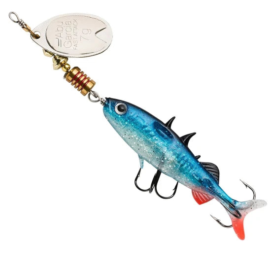 Lingurita Rotativa Abu Garcia Fast Attack Stickle Spinner, 8cm, 12g, Glitter Roach, 1buc/pac