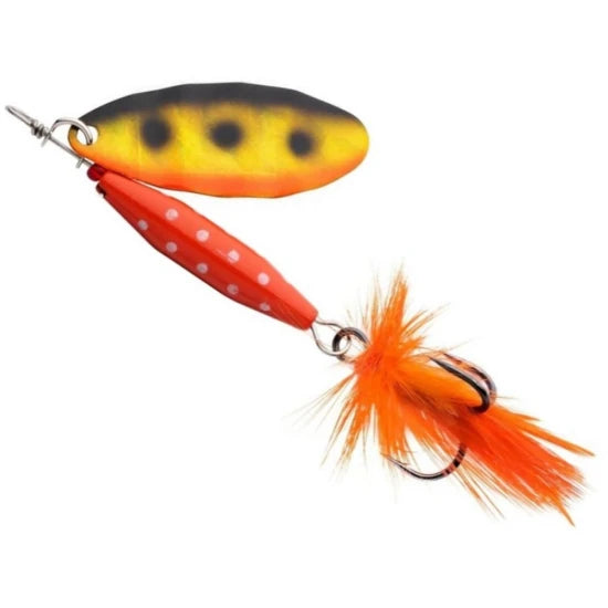 Lingurita Rotativa Abu Garcia Reflex Red Lf, Orange Copper Holo, 12g, 5.7cm