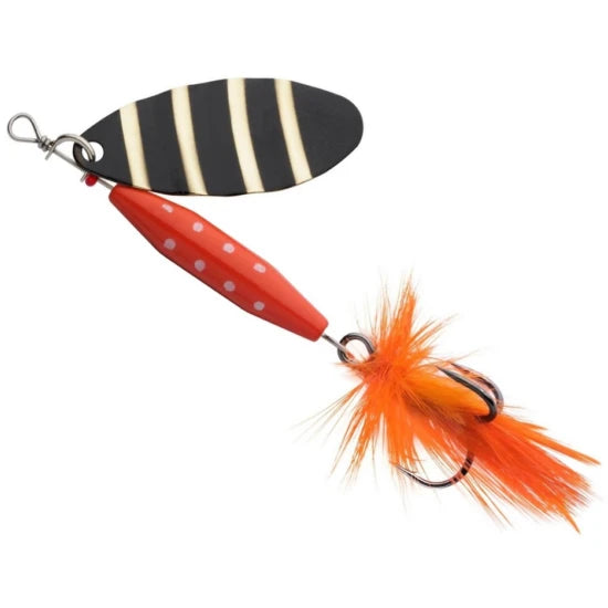Lingurita Rotativa Abu Garcia Reflex Red Lf, Zebra, 18g, 6.5cm