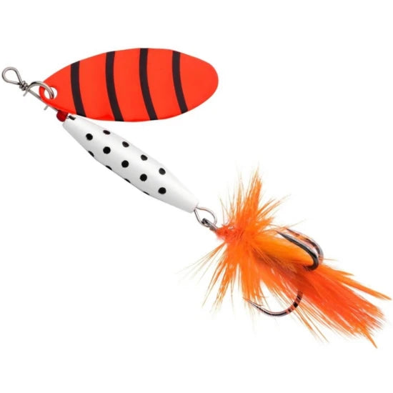 Lingurita Rotativa Abu Garcia Reflex White Lf, Orange, 7g, 4.5cm