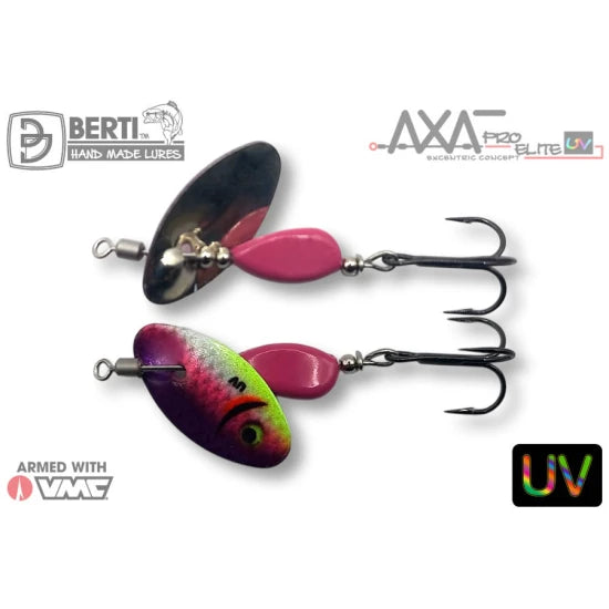Lingurita Rotativa Berti Axat Pro Elite Uv Micro-2, Nickel / Roz, 2.9g