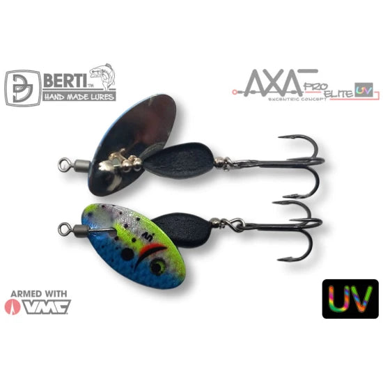 Lingurita Rotativa Berti Axat Pro Elite Uv Micro-2, Sexy Shad / Negru, 2.9g