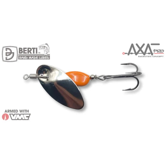 Lingurita Rotativa Berti Axat Pro Nr.1, Nickel / Portocaliu, 3.7g