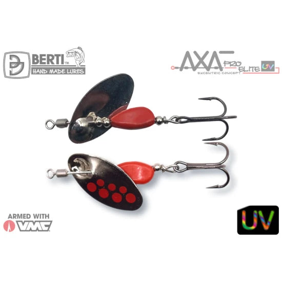 Lingurita Rotativa Berti Axat Pro Plus Micro-2, Nickel Trt / Rosu, 2.9g