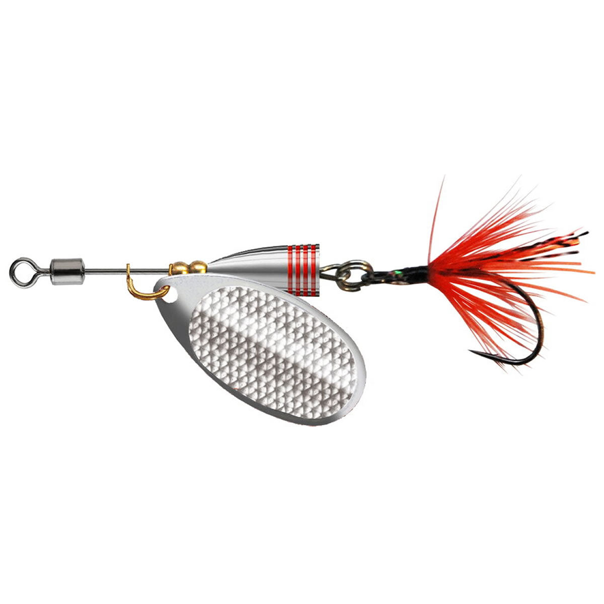 Lingurita Rotativa Cormoran Spinner Single UL2 Silver Holographic, 2.8g, Carlig Nr.2/0