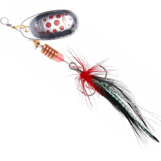 Lingurita Rotativa Mikado Blaster With Tassel 1, Silver / 10, 3g