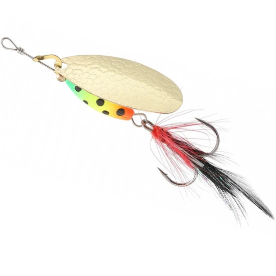 Lingurita Rotativa Mikado Spinner M-grub, Gold / Firetiger, Nr.3, 9g