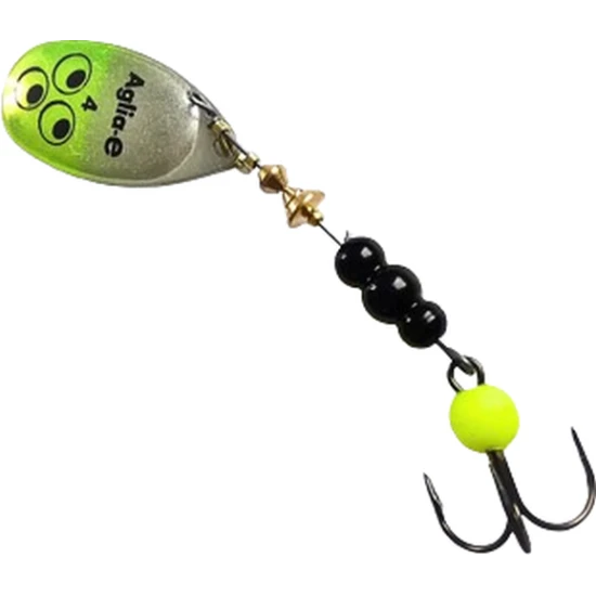 Lingurita Rotativa Mepps Aglia-e Bite, Argintiu Gold, 9g, 1buc/pac