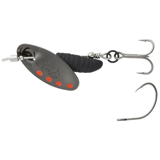 Lingurita Rotativa Savage Gear Spinner Grub, Sinking, Black Red Black, Nr.0, 2.2g