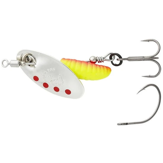 Lingurita Rotativa Savage Gear Spinner Grub, Sinking, Silver Red Yellow, Nr.1, 3.8g