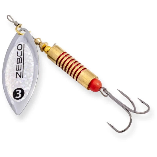 Lingurita Rotativa Zebco 12g Trophy Z-river No. 3 Silver/holo Silver Foil Sinking