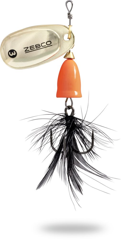 Lingurita Rotativa Zebco 5g Trophy Z-Vibe &amp; Fly No. 2 orange body/gold/black fly sinking
