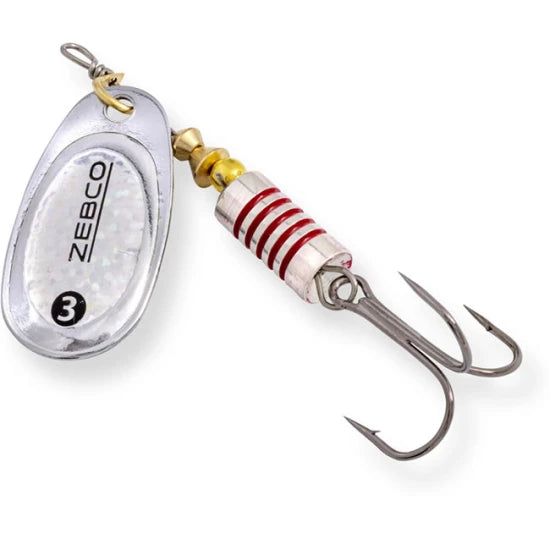 Lingurita Rotativa Zebco Trophy Z-swirl Silver/holo, Nr.4, 10g, Sinking