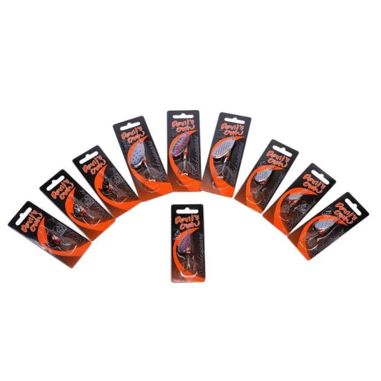Lingurite Rotative Shakespeare Bulk Pack, Color Mix, 5cm, 15g, 100buc/pac