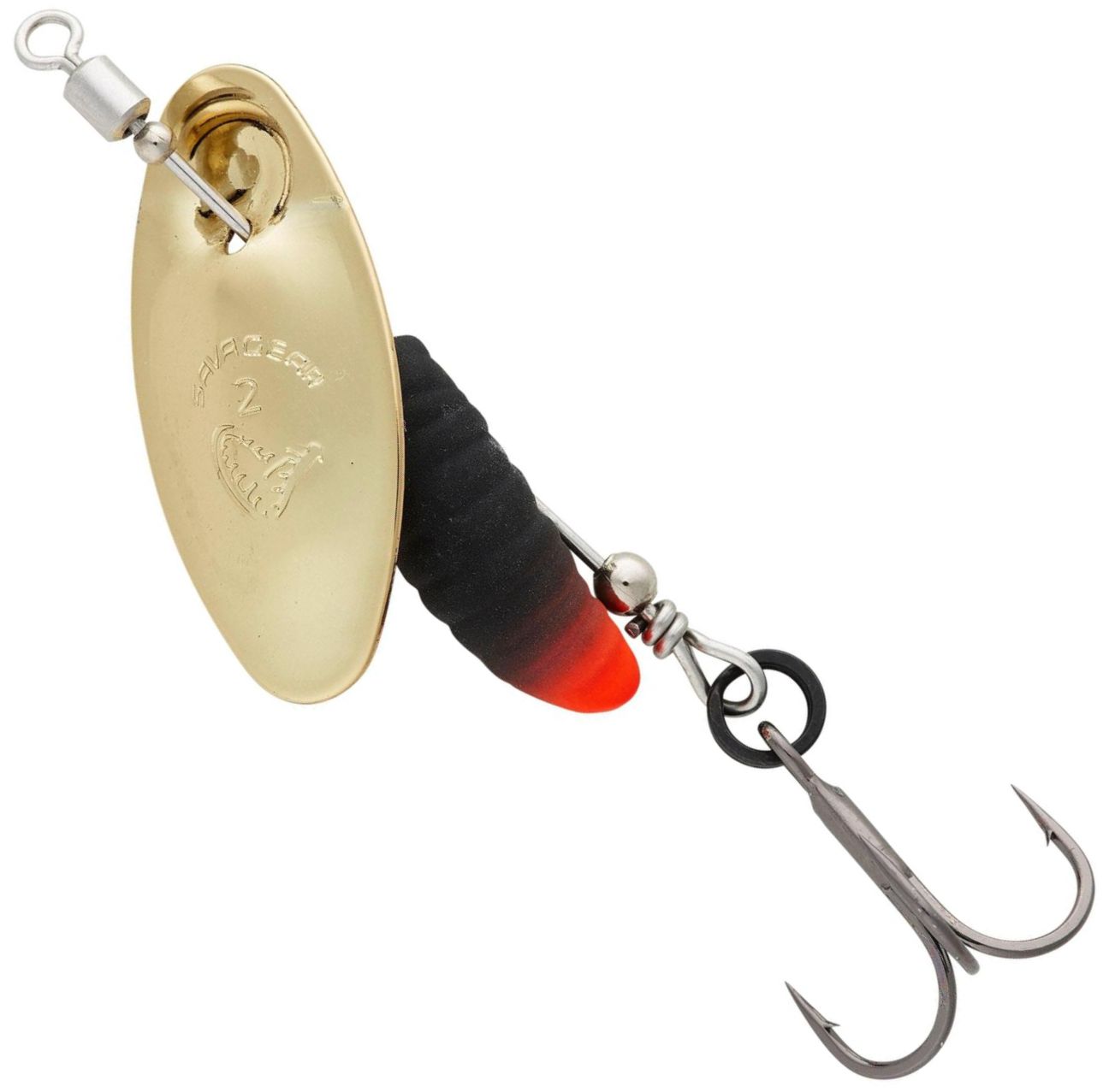 Lingurtia Rotativa SAVAGE GEAR Grub Spinners, Gold Black, Nr.2, 5.8g, 1buc/pac