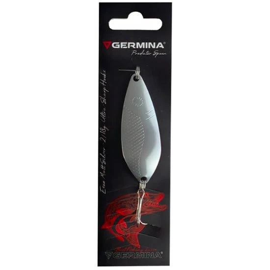 Lungura Oscilanta Germina Esox 2 Spoon, Mat Silver, 18g, 1buc/pac