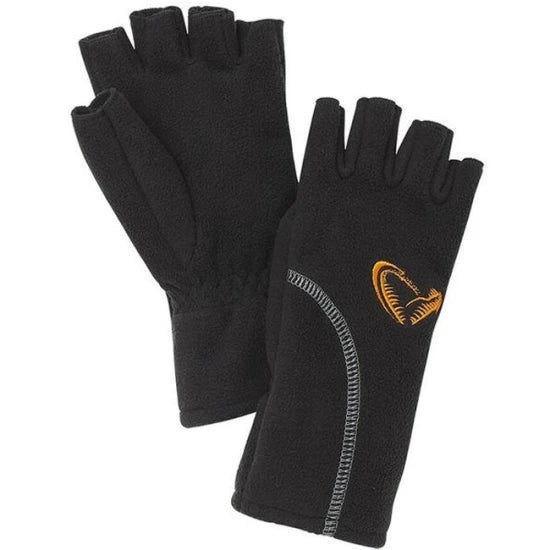 Manusi Savage Gear Cu Degete Taiate Wind Pro Black Mar.l