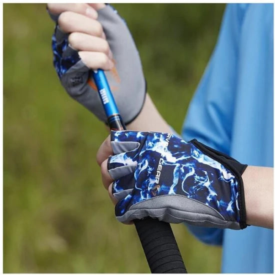 Manusi Savage Gear Marine Cu Degete Taiate Sea Blue Mar.m