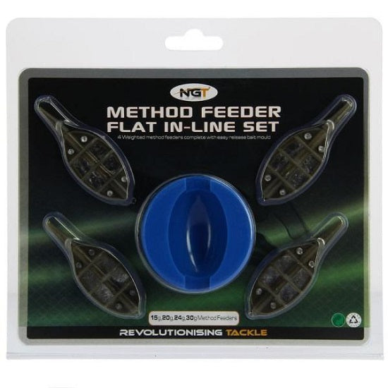 METHOD NGT FEEDER FLAT IN LINE SET 4 Plus 1 15,20,24,30 GR Plus MOULD