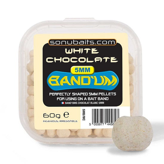 MINI PELETE SONUBAITS MINI BANDUM 5MM 60G White Chocolate