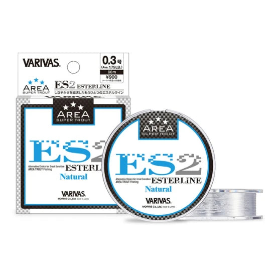 Monofilament Varivas  Super Trout Area Es2 Ester Natural 80m 0.091m 1.75lb