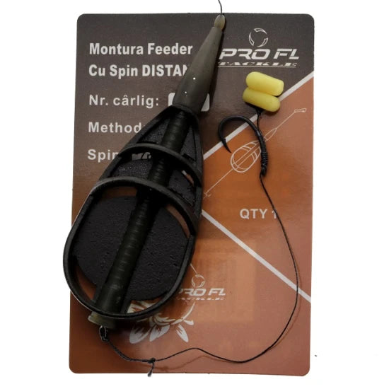 Montura Method Feeder Pro Fl Distance Cu Spin 7mm 40g Carlig Nr 12