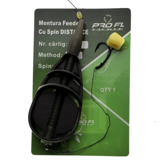 Montura Method Feeder Pro Fl Distance Cu Spin 7mm 60g Carlig Nr 10