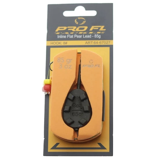 Montura Pro Fl Leadcore Inline Flat Pear Lead 85g Carlig Nr 8