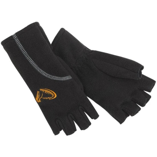 Man Gloves Dam Windproof Pro Half Finger L, Black