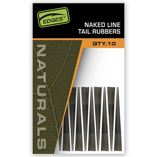 Manson Fox Edges Naturals Naked Line Tail Rubbers, 10buc/set