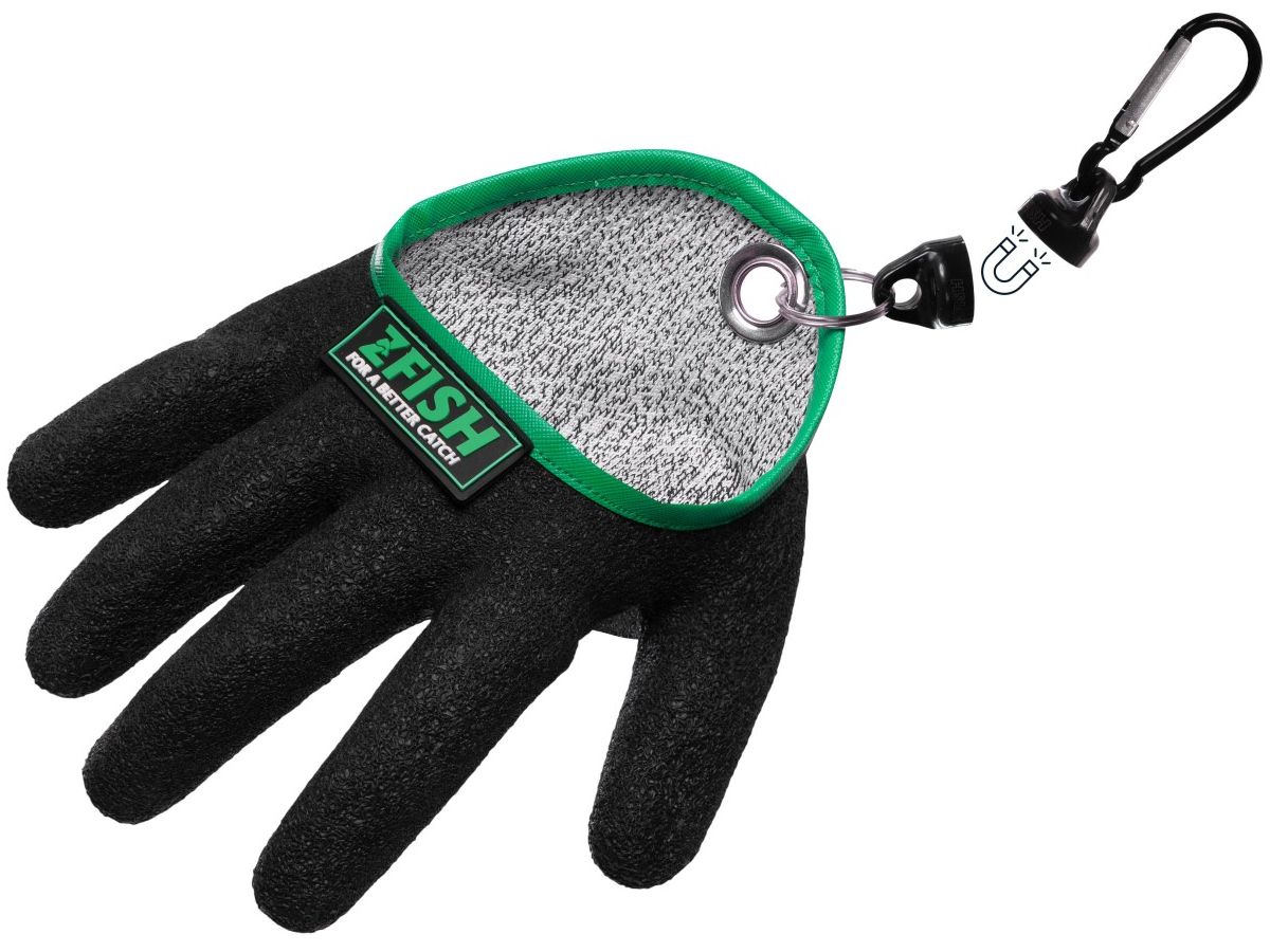 Manusa Zfish Catfish Glove, Black-Green