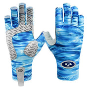 Manusi Flying Fisherman Sunbandit Pro Series Gloves Blue Water S-m