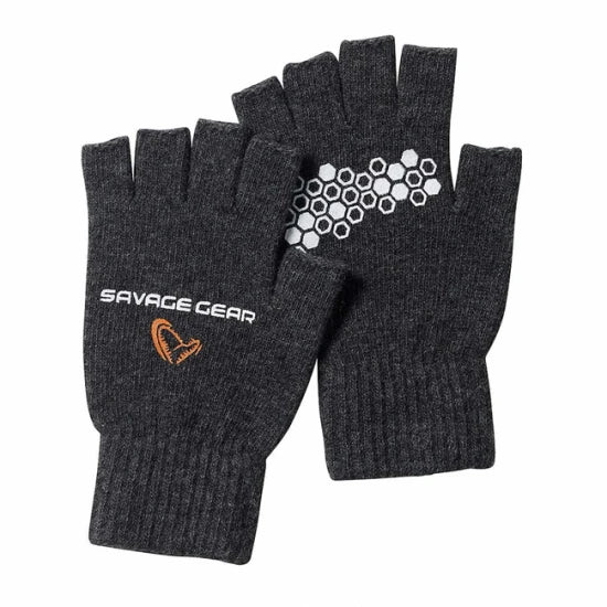 Manusi Savage Gear  Cu Degete Taiate Melange L
