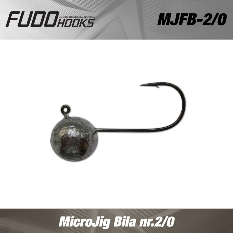 Micro Jig Fudo Bila nr.2/0 BN black nickel 3.5g  7buc/plic