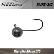 Micro Jig Fudo Bila Nr.3/0 Bn Black Nickel 5gr 7buc/plic