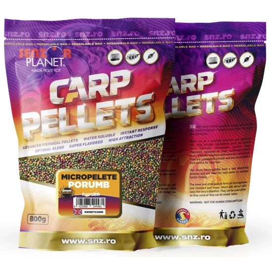 Micro Pelete Senzor, Porumb Mix, 2mm, 800g