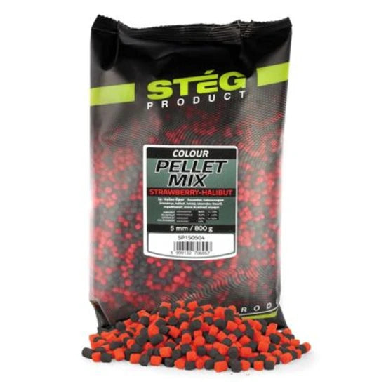 Micropelete Steg Pellet Mix, 5mm, Capsuna-halibut, 800g