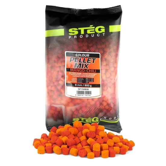 Micropelete Steg Pellet Mix, 8mm, Mango-chili, 800g