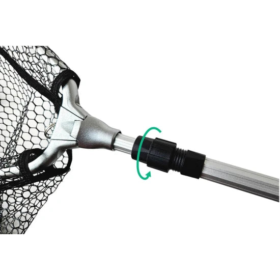 Minciog Aluminiu Zfish Landing Net Nfx Rubber Mesh, 170cm, 2seg