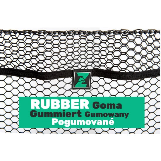 Minciog Aluminiu Zfish Landing Net Nfx Rubber Mesh, 240cm, 3seg