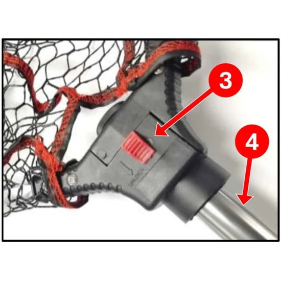 Minciog Cauciucat Rapture Tough Rubber Net L, 65x50x70cm, 230cm Tele