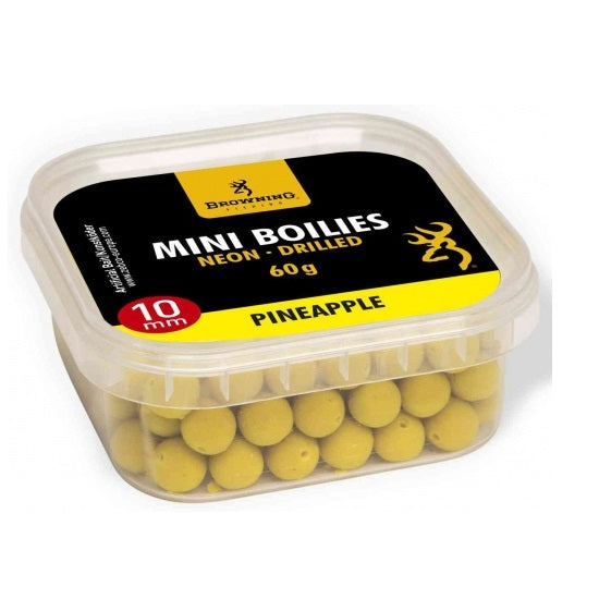 Mini Boilies Browning Neon Pre-drilled Yellow Pineapple 10mm